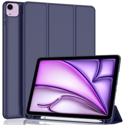 TGK Flip Cover for Apple iPad Air 11 inch M2 2024 (Blue, Dual Protection, Pack of: 1)