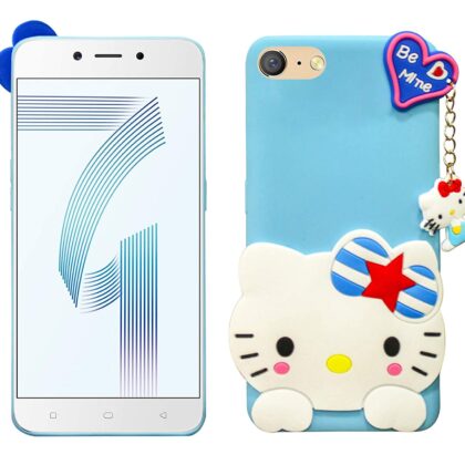 TGK Silicone Back Cover Case Compatible for OPPO A71 Cover (Sky Blue)