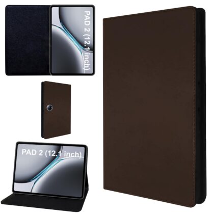 TGK Flip Cover for OnePlus Pad 2 12.1 inch Tablet (Brown, Dual Protection, Pack of: 1)