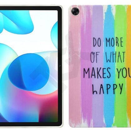 TGK Printed Classic Design Back Case Cover for Realme Pad 10.4 inch (Rainbow Pattern_4)