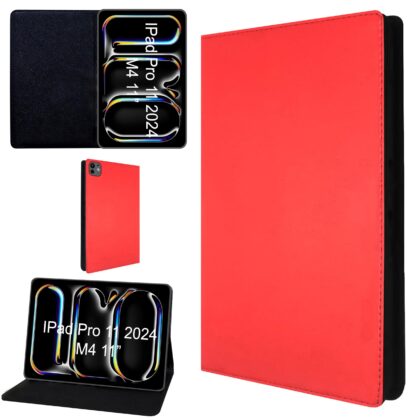 TGK Flip Cover for Apple iPad Pro 11 inch (M4) 2024 (Red, Dual Protection, Pack of: 1)