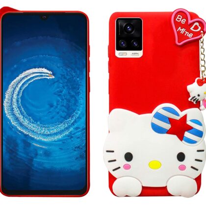 TGK Silicone Back Case Compatible for Vivo V20 Cover (Red)