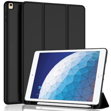 TGK Flip Cover for Apple iPad Air 10.5 inch (Black, Dual Protection, Pack of: 1)