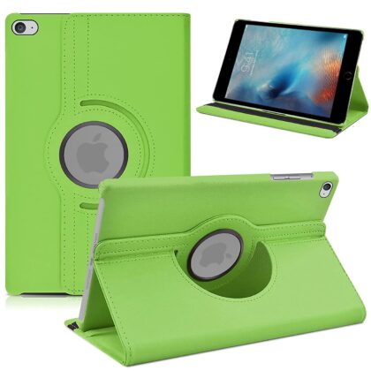 TGK 360 Degree Rotating Leather Auto Sleep Wake Function Smart Case Cover Stand for iPad Mini 4 Cover 7.9 inch 2015 [Mini 4th Gen] A1538 A1550 MK8A2HN/A MK882HN/A MK8C2HN/A MK862HN/A MK892HN/A MK872HN/A (Green)