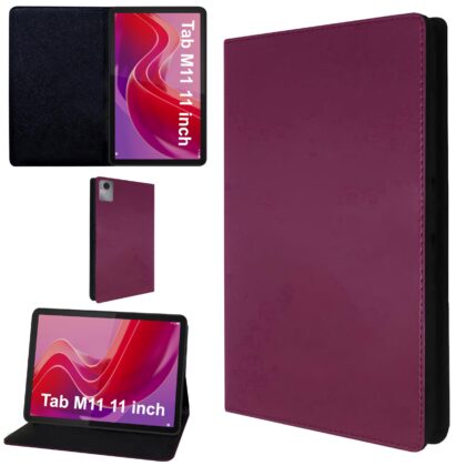 TGK Flip Cover for Lenovo Tab M11 11 inch (Purple, Dual Protection, Pack of: 1)