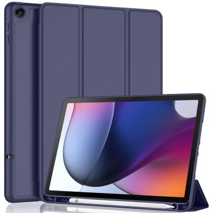 TGK Flip Cover for Motorola Tab G62 10.61 Inch (Blue, Cases with Holder, Pack of: 1)