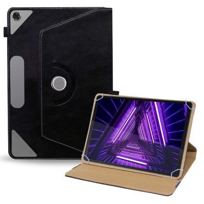 TGK Rotating Leather Flip Case Tablet Stand for Lenovo Tab M10 FHD Plus Cover 10.3 inch Model: TB-X606X / TB-X606F (Black)