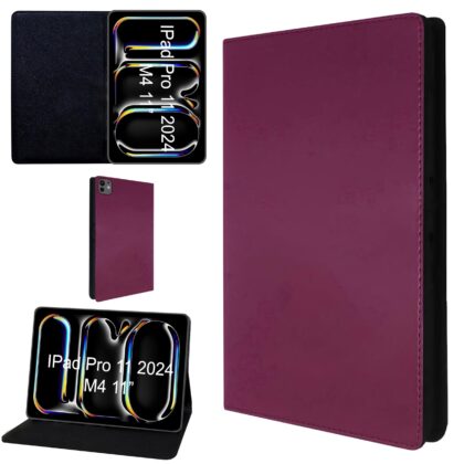 TGK Flip Cover for Apple iPad Pro 11 inch (M4) 2024 (Purple, Dual Protection, Pack of: 1)