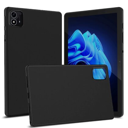 TGK Matte Design Soft Silicon Back Case Cover for Itel PAD ONE 10.1 inch Tablet (Black)