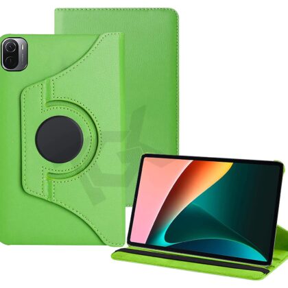 TGK 360 Degree Rotating Leather Smart Rotary Swivel Stand Case Cover for Xiaomi Mi Pad 5 11″ inch Tablet (Green)
