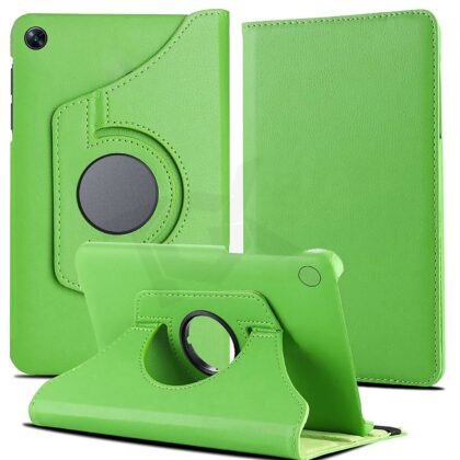 TGK 360 Degree Rotating Leather Smart Rotary Swivel Stand Case Cover for Oppo Pad Air 10.36 inch Tab (Green)