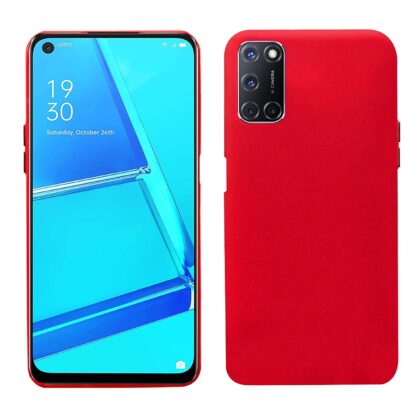 TGK Silicone Back Cover Case Compatible for Oppo A72 / Oppo A92 Cover (Red)