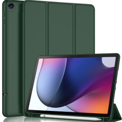 TGK Flip Cover for Motorola Tab G62 10.61 Inch (Green, Cases with Holder, Pack of: 1)