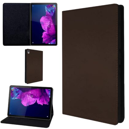 TGK Leather Stand Flip Case Cover for Lenovo Tab P11/P11 Plus 11 inch TB-J606F/J606X (Brown)