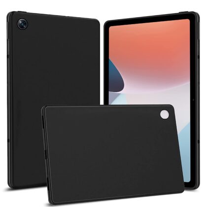 TGK Plain Design Matte Finished Soft Back Case Cover for Oppo Pad Air 10.36 inch Tab (Black)