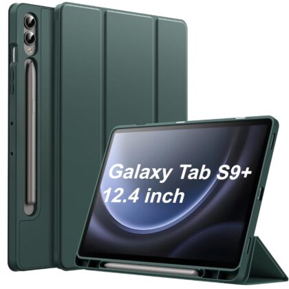 TGK Flip Cover for Samsung Galaxy Tab S9+ 12.4 inch (Green, Cases with Holder, Pack of: 1)