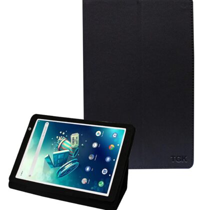 TGK Executive Leather Flip Cover Case for iball iTab BizniZ Pro 10.1 inch, iball iTAB MovieZ Pro Tablet- Black