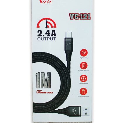 Vali VC-121 2.4 A OutPut Micro USB Data & Fast Charging Cable, Data Sync, USB Cable for Micro USB Devices (Color May Vary)