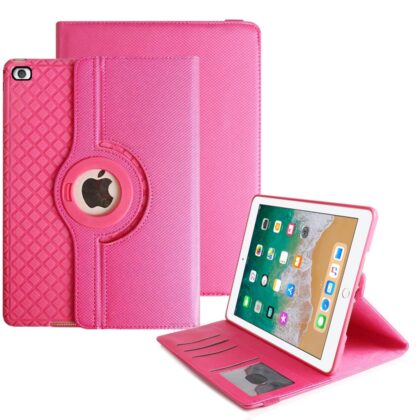 TGK TPU 360 Degree Rotating Detachable Smart Flip Case Cover for iPad 9.7 inch 2018 6th Generation [Model A1893 A1954] Pink