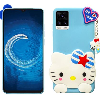 TGK Silicone Back Case Compatible for Vivo V20 Cover (Sky Blue)