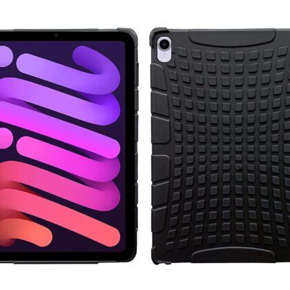 TGK Defender Series Rugged Back Case Cover Compatible for iPad Mini 6 (8.3 inch, 2021) iPad Mini 6th Generation – Black