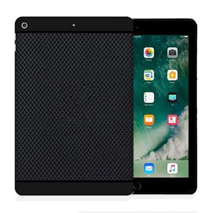 TGK Dotted Design Matte Finished Soft Back Case Cover for iPad Air 1st Generation (Models A1474 A1475 A1476 MD785LL/A MD876LL/A) – Black