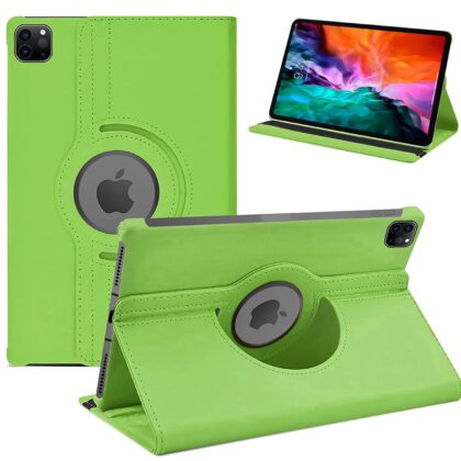 TGK 360 Degree Rotating Leather Smart Rotary Swivel Stand Case Cover for iPad Pro 12.9 inch 2020 Release 4th Generation (Model:A2229/A2069/A2232/A2233) (Green)