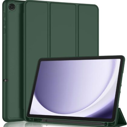 TGK Flip Cover for Samsung Galaxy Tab A9 8.7 inch (Green, Dual Protection, Pack of: 1)
