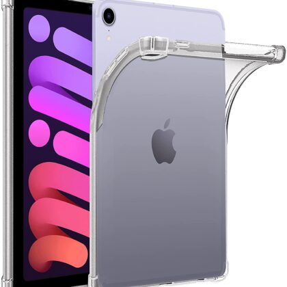 TGK Clear Soft Flexible Transparent Back Cover Case for iPad Mini 6 (8.3 inch, 6th Gen) Transparent