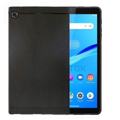 TGK Dotted Design Matte Finished Soft Back Case Cover for Lenovo Tab M8 HD Cover 2nd Gen / Tab M8 HD 3rd Gen 8 inch [Model TB-8505X / TB-8505F / TB-8506X] – Black