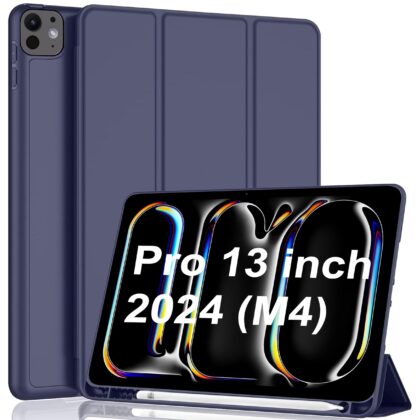 TGK Flip Cover for Apple iPad Pro 13 inch 2024 M4 (Blue, Cases with Holder, Pack of: 1)