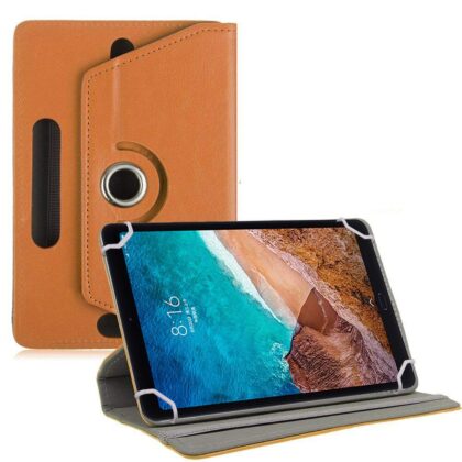 TGK Universal 360 Degree Rotating Leather Rotary Swivel Stand Case Cover for Xiaomi Mi Pad 4 Plus 10.1 inch – Orange