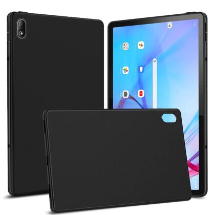 TGK Matte Design Soft Silicon Back Case Cover for Lenovo Tab P11 5G FHD 11 inch (27.94 cm) Tablet, Black