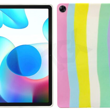 TGK Printed Classic Design Back Case Cover for Realme Pad 10.4 inch (Rainbow Pattern_1)