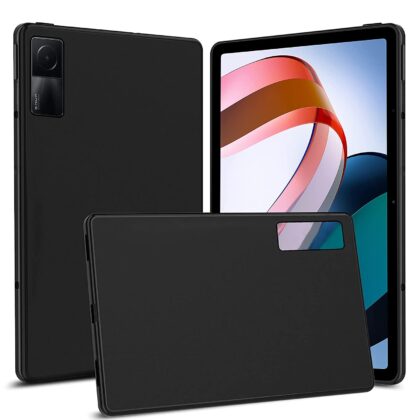 TGK Matte Design Soft Silicon TPU Back Case Cover for Redmi Pad 10.61 inch Tablet, Black