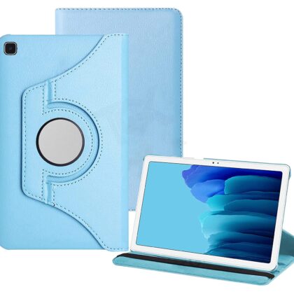 TGK 360 Degree Rotating Leather Stand Case Cover for Samsung Galaxy Tab A7 10.4 inch Cover [SM-T500/T505/T507] 2020 (Sky Blue)