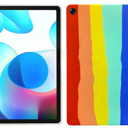 TGK Printed Classic Design Back Case Cover for Realme Pad 10.4 inch (Rainbow Pattern_2)
