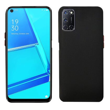 TGK Mobile Covers, Liquid Silicone Back Case Compatible for Oppo A72 / Oppo A92 Cover (Black)