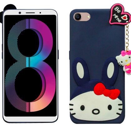 TGK Silicone Back Covers Case Compatible for OPPO A83 Cover (Dark Blue)
