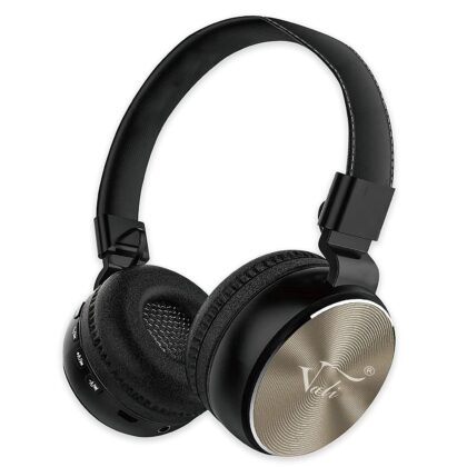 Vali V-555 Bluetooth Wireless On Ear Headphone with Mic, Deep Bass 8+ Hours Playback, 40mm Dynamic Driver, Bluetooth 5.0 Padded Ear Cushions, Foldable (Grey)