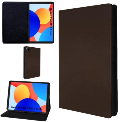 TGK Flip Cover for REDMI Pad SE 8.7 inch Tablet (Brown, Dual Protection, Pack of: 1)
