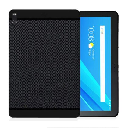 TGK Dotted Design Matte Finished Soft Back Case Cover for Lenovo Tab 4 10 Plus TB-X704L / TB-X704F / TB-X704N 10.1 inch – Black