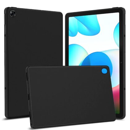 TGK Matte Design Soft Silicon TPU Back Case Cover for Realme Pad 10.4 inch, Black