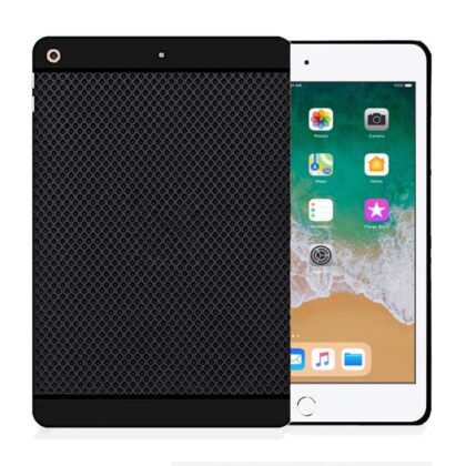 TGK Dotted Design Matte Finished Soft Back Case Cover for iPad 9.7 2017/2018 [Model A1822, A1823, A1893, A1954] – Black