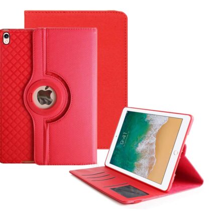 TGK TPU 360 Degree Rotating Detachable Smart Flip Case Cover for iPad Pro 10.5 inch 2017 [Model A1701/A1709] Red