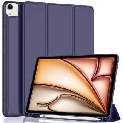 TGK Flip Cover for Apple iPad Air 13 Inch M2 2024 (Blue, Dual Protection, Pack of: 1)
