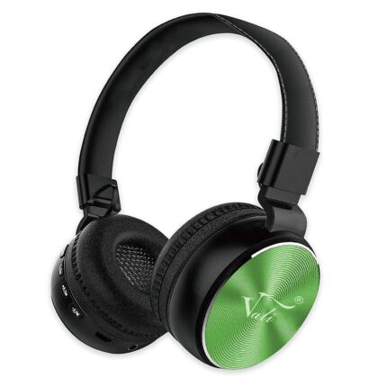 Vali V-555 Bluetooth Wireless On Ear Headphone with Mic, Deep Bass 8+ Hours Playback, 40mm Dynamic Driver, Bluetooth 5.0 Padded Ear Cushions, Foldable (Green)
