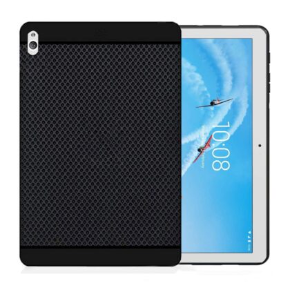 TGK Dotted Design Matte Finished Soft Back Case Cover for Lenovo Tab P10 TB-X705F / TB-X705L 10.1 Inch 2019 Released Tablet – Black