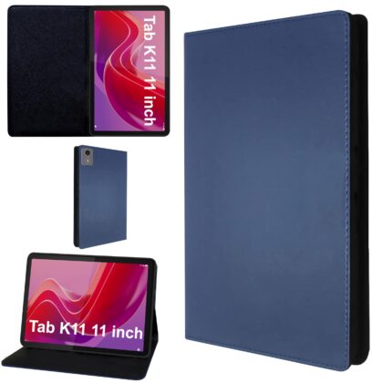 TGK Flip Cover for Lenovo Tab K11 11 Inch (Blue, Dual Protection, Pack of: 1)