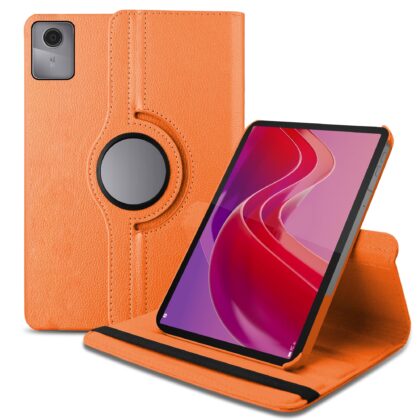 TGK Flip Cover for Lenovo Tab M11 LTE 10.95 Inch (Orange, Dual Protection, Pack of: 1)